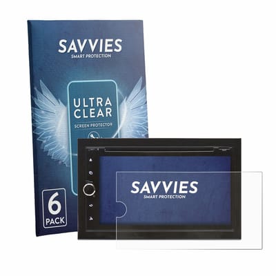 Savvies - Screenprotector voor Blaupunkt Vienna 700 DAB - Folie Beschermfolie transparant 6 Stuks