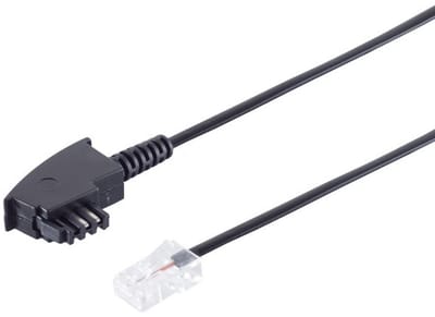 TAE-F-Stecker / RJ 45 Stecker A-4 B-5, 6m