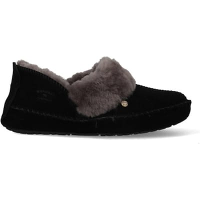 Warmbat - maat 39- Barrine Suede Dames Pantoffels - Black