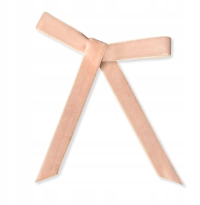 Dartomik - Kinder Halsketting - Roze Velvet - Met Strik - 0-5 Jaar