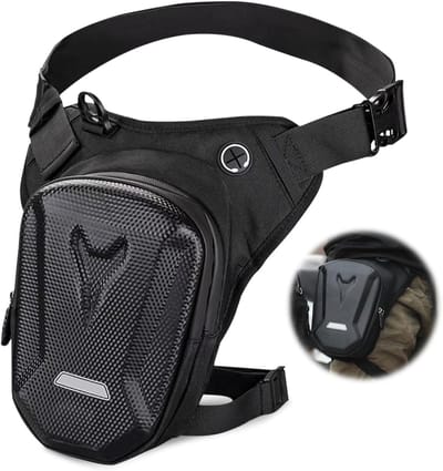 Waterdichte Heuptas voor Motorrijders, Hard Shell Been Tas, 2-in-1 Ontwerp voor Mannen en Vrouwen, Perfect voor Reizen en Avonturen