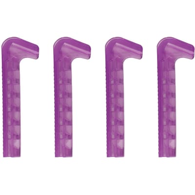 2 Paires Protège-Lames de Patinage à Glace Hockey Chaussure Lame Couverture Réglable Silicone Patins Protège-Lames pour Taille 24 à 42 Hockey sur Glace Light Purple purple