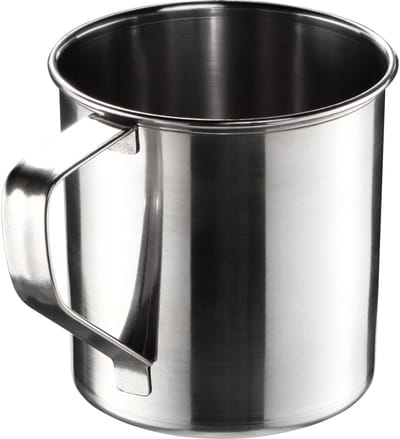 KADAX Roestvrijstalen beker, duurzame koffiemok met handvat, onbreekbare drinkbeker, geïsoleerde beker, thermobeker voor koffie, thee, sap en water (9 cm / 1 stuk)
