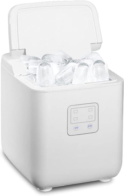 IJsblokjesmachine - Automatische ijsmaker - Drankjes Koelen - Zelfreinigend Snel - 15 kg per dag - Zilver
