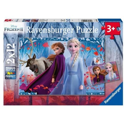 Ravensburger Frozen 2 Reis naar het onbekende 2x12st Kinderpuzzels