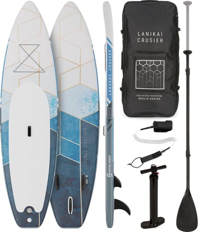 Capital Sports Opblaasbaar SUP Board Set, All-Rounder SUP Board met aluminium peddel, Stand Up Paddling board voor kinderen & volwassenen, Paddle board opblaasbaar met tas & pomp, 305cm/10ft