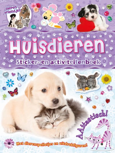 Huisdieren Sticker- En Activiteitenboek - Dierenvriendjes