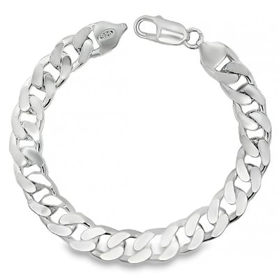 Juwelier Zwartevalk - Zilveren gourmet schakel armband - 23.344/20cm