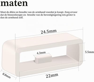 Rubberen horlogeband - Pools - Siliconen Reservearmband Lus - Unisex - 6 Stuks