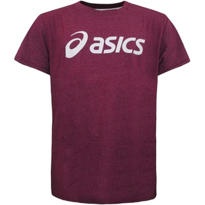 Asics Essentials Heren Burgundy T-shirt