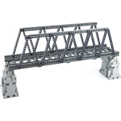 Stadstrein Bufferstop Onderdelen MOC Bouwstenen Creatieve Brug Leduo Assemblage Deeltjes Speelgoed voor Treinstation