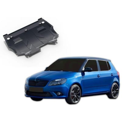 J&amp;J AUTOMOTIVE | Protection Sous Moteur Acier Pour Skoda Fabia RS 2010-2015 zwart
