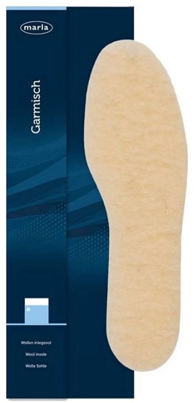 Marla Garmisch - Wollen inlegzool - Schapenwol op latex foam inlegzool - Maat 38/39