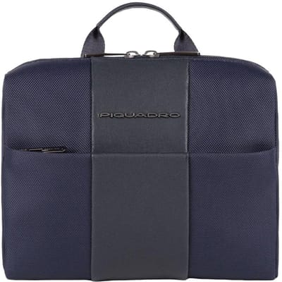 Heren gerecycleerde stof reisbenodigdheden Piquadro om 3058br2-blauw Blauw