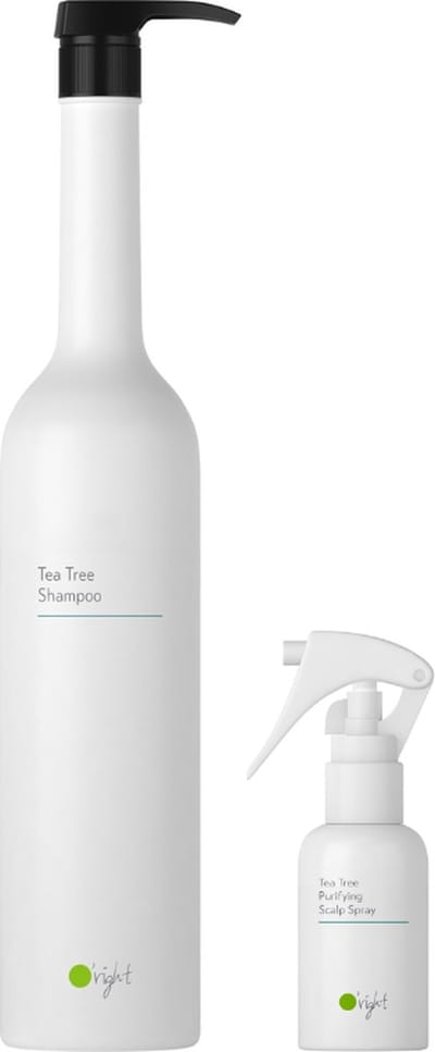O’right Tea Tree Duo Shampoo 1L & Scalp Spray 50ml -Anti roos en schilfertjes