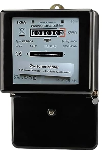 Wisselstroom-elektriciteitsmeter voor intern gebruik - 10A/40A - CE Keurmerk