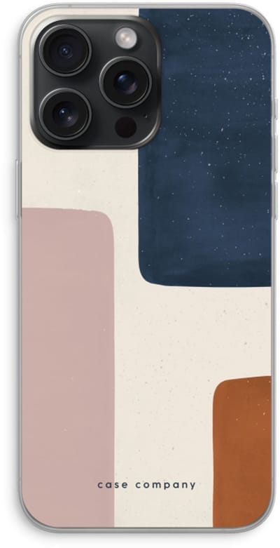 Case Company® - Hoesje geschikt voor iPhone 15 Pro Max hoesje - Geo #5 - Soft Cover Telefoonhoesje - Bescherming aan alle Kanten en Schermrand
