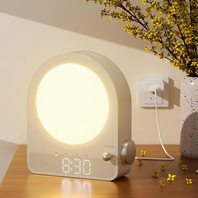 Wake Up Light - Digitale Wekker - Lichtwekker - Nachtlampje - Wekker - Incl. Nederlandse