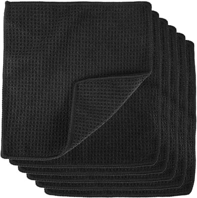 Wasbare Keuken Doekjes 20 x 20 cm Microvezel Herbruikbaar Extra Absorberend en Duurzaam, Perfect voor Keuken, Raam en Badkamer, Verpakking van 6 Stuks