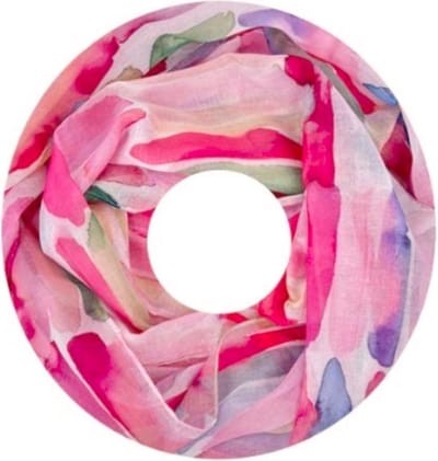 Dunne Colsjaal - Print - Fuchsia/Roze - 80 x 50 cm (20285#)