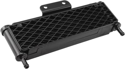 Motorfiets Radiator Beschermer - Oliekoeler Cover - Motor Beschermen - Aluminium Kunststof - Universeel - Zwart