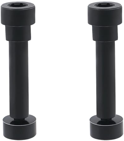 Dailygoods- Scharnier Reparatie - 2 Stuks Metalen Scharnierschroeven - Roestvrij Staal - Compatibel met B-ose QuietComfort QC35 - 15,5 mm Lang - Zwart - Hoofdtelefoononderdelen