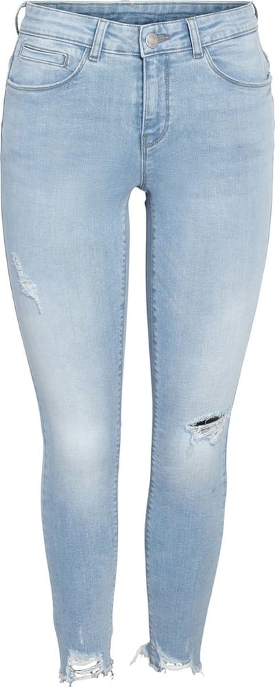 Noisy may Jeans Nmkimmy Nw Destroy Ank Skny Az370lb 27030527 Light Blue Denim Dames Maat - W26 X L30