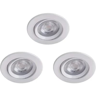 Philips Inbouwspot Sparkle Wit ⌀8,5cm 5w 3 Stuks