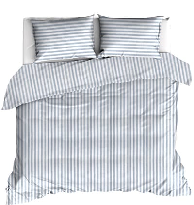 Linolux Dekbedovertrek Fresh Stripe Blue 1 persoons