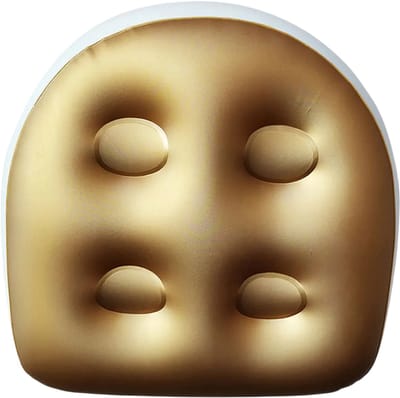 Opblaasbaar Spa Stoelkussen – Jacuzzi Zitkussen, Hottub Kussen, Water- en Luchtgevuld Massage Booster Seat voor Comfort in Bad, Spa en Wellness Gebruik - Goud