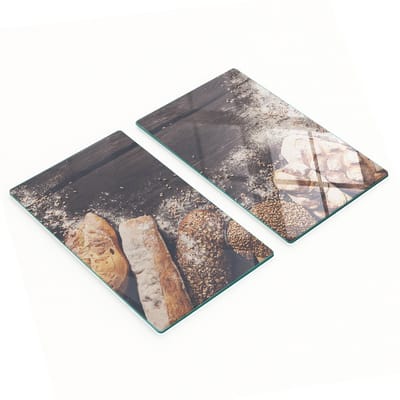 Multifunctionele decoratieve glazen keukenplanken voor brood en meel, 2x30x52 cm