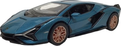 Lamborghini Sian FKP 37 die-cast sportwagen met pullbackmotor 1:40 Kinsmart