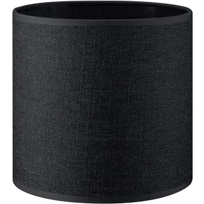 Home Sweet Home Lampenkap Canvas cilinder - van stof - zwart - Moderne stoffen Lampenkap - 16/16/15cm - E27 lamphouder - voor wandlamp, tafellamp