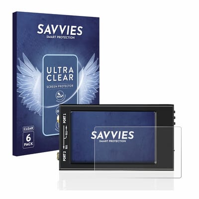 Savvies - Screenprotector voor SDRGEEK NanoVNA-F V2 - Folie Beschermfolie transparant 6 Stuks