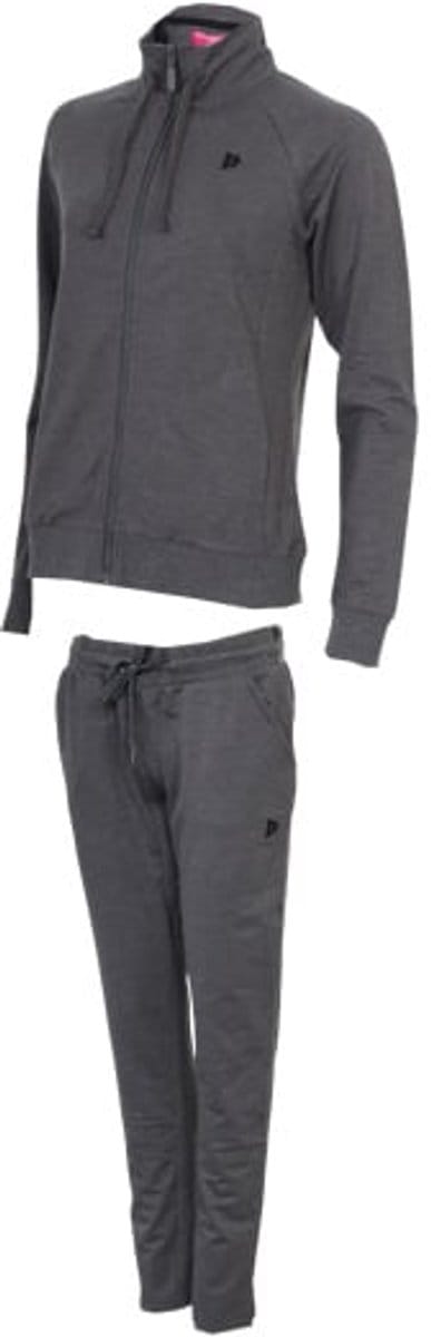 Donnay - Joggingsuit Sofie - Joggingpak - Dames - Charcoal-marl (037) - maat S