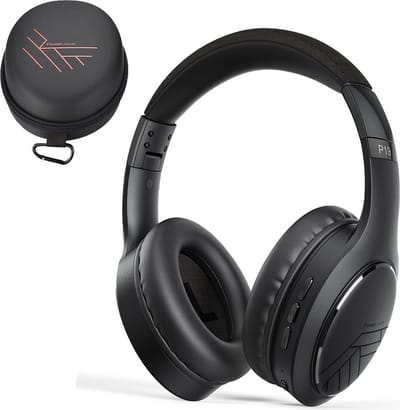 PowerLocus P19 Bluetooth Koptelefoon - Koptelefoon Draadloos - tot 70 Uur Speeltijd en met Aux Kabel - Over Ear Hoofdtelefoon - 3 EQ-Modi - Met Draagtas – Zwart