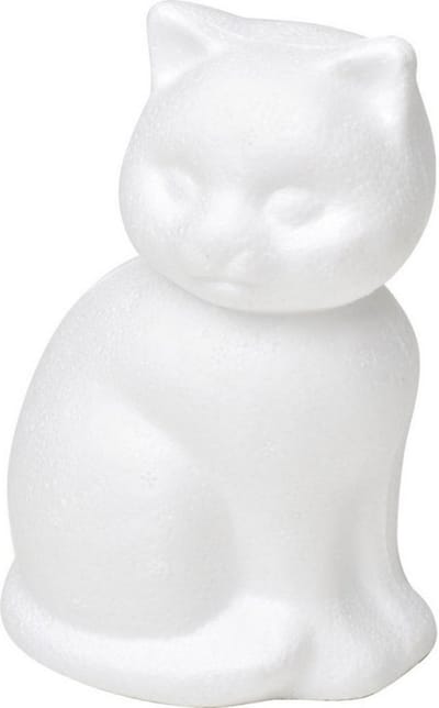 piepschuim kat, diameter 24cm
