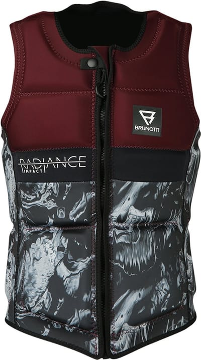 Brunotti Radiance Uni Wake Impact Vest - Impactvest voor Wakeboarden en Wingen - Full Padded Neopreen - Red - XS
