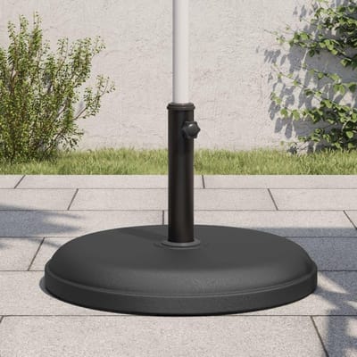 Parasolvoet - Parasolhouder Voet - Terras Stabiliseren - Beton Gevuld Plastic - 25 kg - Zwart