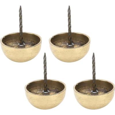 4 Stuks Meubelnagels Ronde Kop Antiek Messing Decoratieve Sofa Meubelaccessoires 3cm 6cm 4cm