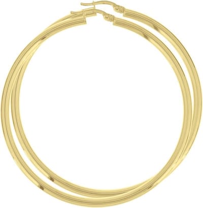 The Jewelry Collection Oorringen Ronde Buis - Geelgoud
