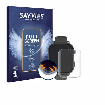 Savvies - Screenprotector voor Ucani A22 - Folie Beschermfolie transparant volledig dekking 4 Stuks