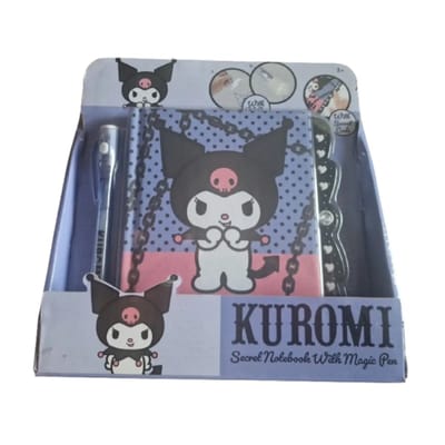 Hello Kitty Kuromi Geheim Dagboek met Slot - Magic Pen met Onzichtbare Inkt met UV Lampje - A5 formaat - Pocket