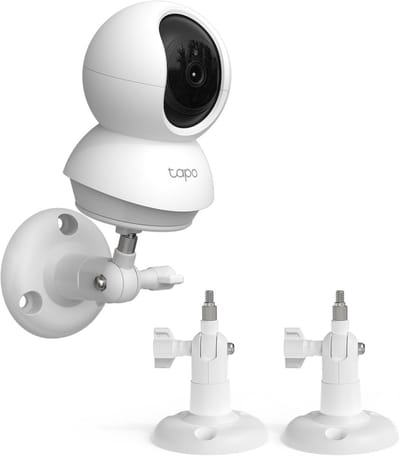 Wandhouder Camera - Bevestiging Beveiliging - Camera Monteren - Verstelbare Hoek - 2 stuks - Wit