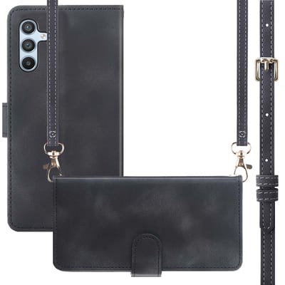 imoshion Hoesje - Geschikt voor Samsung Galaxy A56 (5G) - Bookcase met koord - Zwart