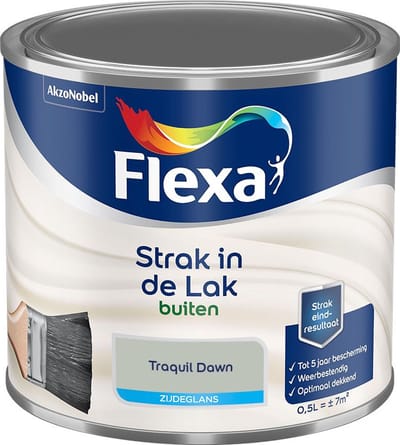 Flexa - Strak In De Lak Buitenlak Zijdeglans - Tranquil Dawn - Mengverf - 500 Ml