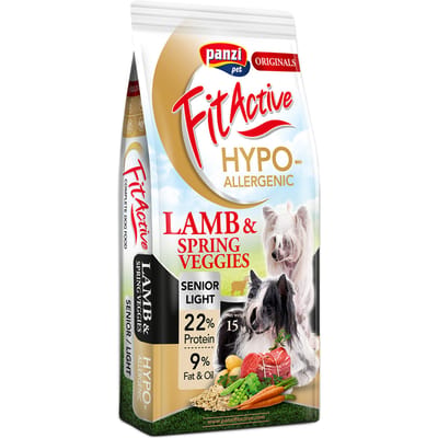 Voordeelpakket: 2 x 15 kg FitActive Originals Senior Hypoallergenic Lam hondenvoer droog