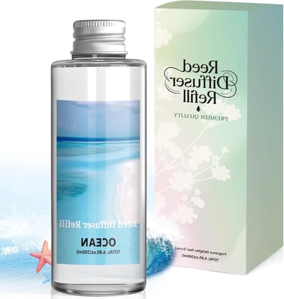 Navulverpakking voor geurdispenser, oceaan geur, 200 ml, langdurige luchtverfrisser voor woonkamer, slaapkamer en badkamer, frisse geurervaring en aromatherapie