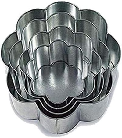 Bakvorm Set - Taartvormen Gestapeld - Feestelijke Taarten Maken - Rechte Randen - 4 Delig 15-30cm - Zilver