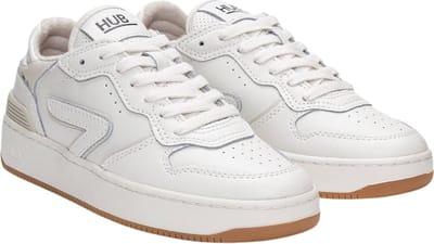 HUB Smash Lage sneakers - Leren Sneaker - Dames - Wit - Maat 38